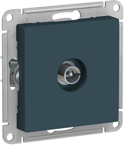 Розетка TV Коннектор без рамки Systeme Electric AtlasDesign 1-м. изумруд фото Розетка TV Коннектор без рамки Systeme Electric AtlasDesign 1-м. изумруд картинка